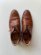 Półbuty męskie skórzane H&M brązowy