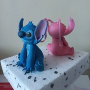 Zestaw figurki z masy cukrowej Stitch I Angel