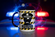 Prezent dla policjanta smieszny kubek dla funkcjonariusza sluzb 