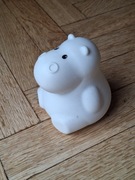 Lampka nocna LED - hipopotam - wys. 13 cm.