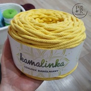 Sznurek bawełniany z rdzeniem KamaLINKA 028 cytryna 5mm 100m