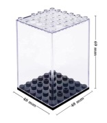 Pudełko Pojemnik Ekspozycyjne na Mini Figurki Lego Klocki