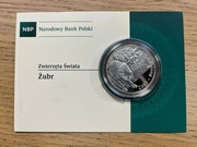 Moneta 20zł Żubr w blistrze NBP