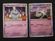 Karta Pokemon - Greavard 104 i Houndstone 106 Holo - Trick or Trade 2023