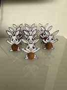 10 x figurka ozdoba zając wielkanocny prezent rękodzieło