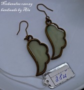 Kolczyki z żywicy skrzydła Fluorescencyjne