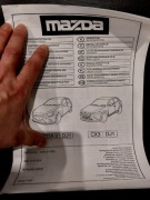 Folia PROGÓW Mazda 2 CX-3 DC3LV1370A MAZDA II CX3 DJ1 nowa nieużywana