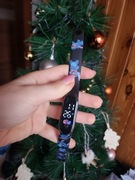 Czarna opaska sportowa zegarek stitch dla dzieci