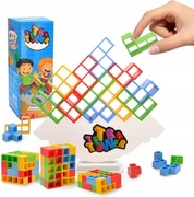 GRA EDUKACYJNA UKŁADANKA BALANCE DLA DZIECI WIEŻA PREZENT 32 KLOCKI