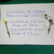 Wskazówki do zegara Francuskiego (łezki)=dł.jest w cm(błędnie podana w mm)