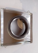 Oprawa szklana szklana stała srebrna lustro