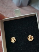 Kolczyki kręcone złote lovisa 585