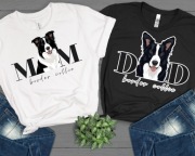 Personalizowana koszulka z psem BORDER COLLIE Dog Mam Dog Dad PREZENT
