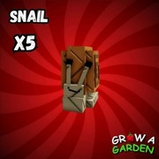 X5 SNAILS/ŚLIMAKÓW GROW A GARDEN