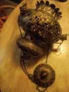 Potężny Srebrny Trybularz 13 ŁUT - Berlin ok. 1854 r. - 1,35 kg - Cherubiny