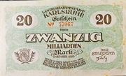 + Niemcy + Karlsruhe + 20.000.000.000 Marek + 1923 + Rzadkosc ! 