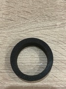 Rozeta maskująca ø76 do płyt 18mm czarna z kołnierzem 5mm Maskownica otworu