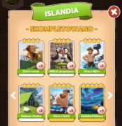 Islandia CAŁY SET KARTY COIN MASTER 