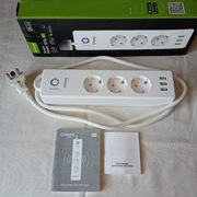 Listwa zasilająca WLAN GHOME Smart, 3 gniazda z włączn., 3 USB, 1,5m, 16A