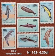 Znaczki fauna:162: ryby- Kuba 1984r **