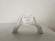Walentynki rzeźba ceramiczna serce miłość