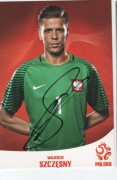 Wojciech Szczęsny, autograf, piłkarz, karta PZPN