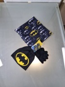 Batman Zestaw Dla Dzieci Czapka Rękawiczki Komin 