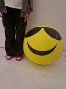 Duża piłka 100cm dmuchana na plaże basen wakacje zabawka gra Gdańsk