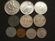 Zestaw Czechosłowacja Czechy i Morawa srebro przedwojenne