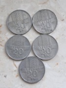 20 zł wieżowce i kłosy 1973-4 zestaw