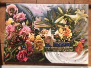 obraz olejny -kwiaty 50z70cm 