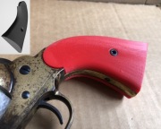 Remington 1858 Pietta czerwona okładka rękojeści,  gładka, z PETG