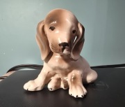 Figurka piesek pies  STEATYT Katowice PRL porcelana porcelit