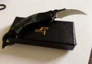 Nóż składany kieszonkowy KARAMBIT Sitivien ST164 scyzoryk stal Aus-10