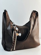 Nowa torebka na ramię vintage brązowa średnia boho