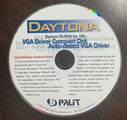 Retro PC CD Daytona rok 2000 drivers sterowniki do kart VGA