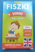 FISZKI język angielski DOM i SZKOŁA + Domino