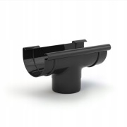 Lej spustowy rynny Gamrat 125 / 110 mm CZARNY