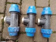 Złączka Trójnik skręcany PE GW 50x1 1/2" 3szt AWJ