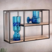 Półka ścienna wisząca drewno lite - WOHNLING