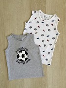 NOWE topy na ramiączkach podkoszulek 110 piłka nożna