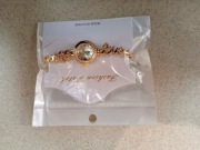 Elegancki zegarek damski bransoleta złota ze  stali chirurgicznej 