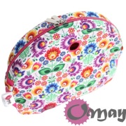Różowy organizer do Obag MOON LIGHT kwiaty folk róż 2 kieszenie OMAY