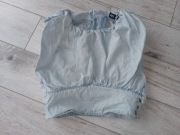 jeansowy krótki top bluzka zara s