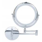 Podświetlane lusterko do makijażu kosmetyczne obrotowe obustronne LED