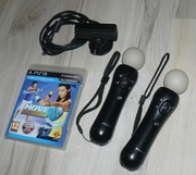 DUŻY ZESTAW MOVE # 2 kontrolery + kamerka + gra # PS 3