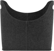 Kosz filcowy na drewno opałowe lub inne przedmioty Składana torba (czarny)