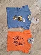Bluzki/ T-shirty niemowlęce/ chłopięce - 2 szt. - rozm 74