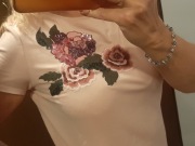 Sukienka MOHITO z haftem, aplikacją I cekinami, rozm.M/L