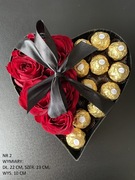 Box walentynkowy flower box prezent walentynki